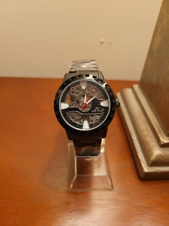Other - Brand New Black Skeleton Dial Automatic FC Free Crane Men's Watch